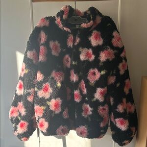 Sandy Liang x Target black and pink floral jacket M